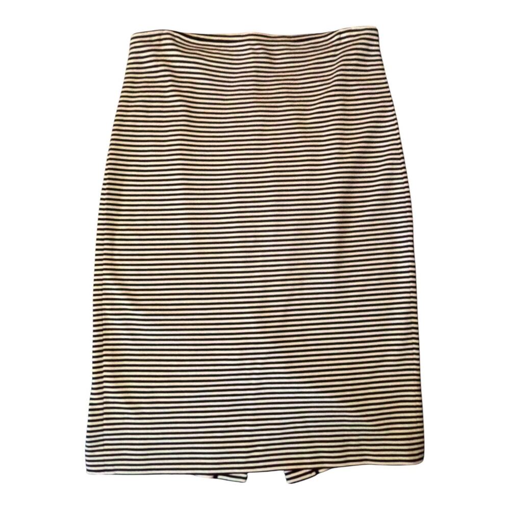 Banana Republic Women’s Size 14 Black and White Striped Pencil Skirt